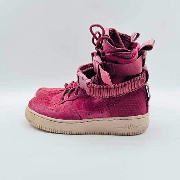 Nike Air Force 1 SF AF1 Womens 6 Burgundy Vintage Wine Force is Female - Picture 4 of 11
